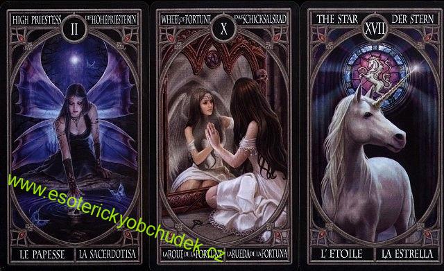 Gotický tarot - Gothic tarot - Anne Stokes