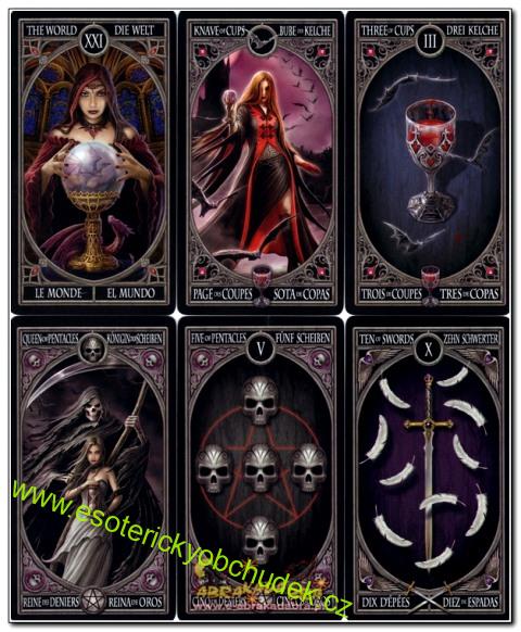 Gotický tarot - Gothic tarot - Anne Stokes