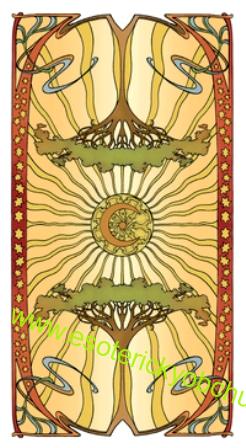 Golden Art Nouveau Tarot - Zlatý tarot Art Nouveau - Giulia F. Massaglia - LLEWELLYN - MINI FORMÁT
