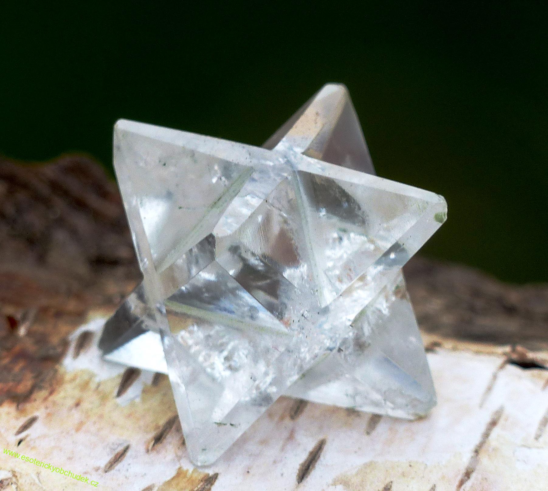 Merkaba - křišťál - cca 1,5 -1,8 cm