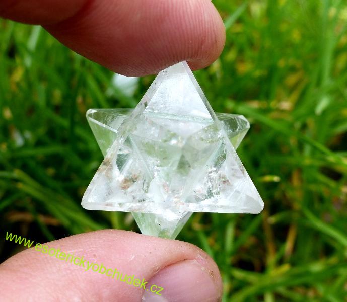 Merkaba - křišťál - cca 1,5 -1,8 cm