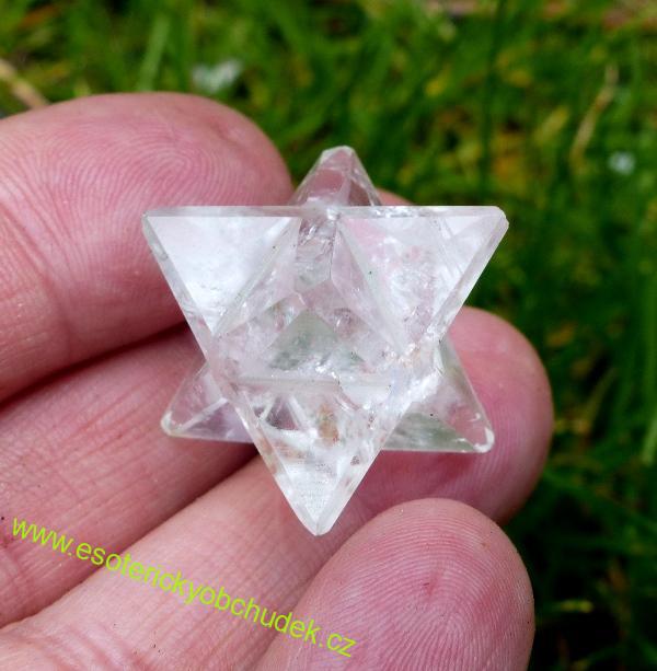 Merkaba - křišťál - cca 1,5 -1,8 cm