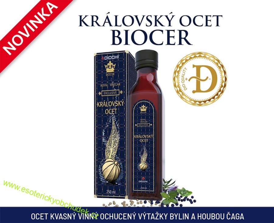 Královský ocet Biocer- harmonizace všech en.drah, odkyselení těla, hubnutí, regenerace svalů 250ml