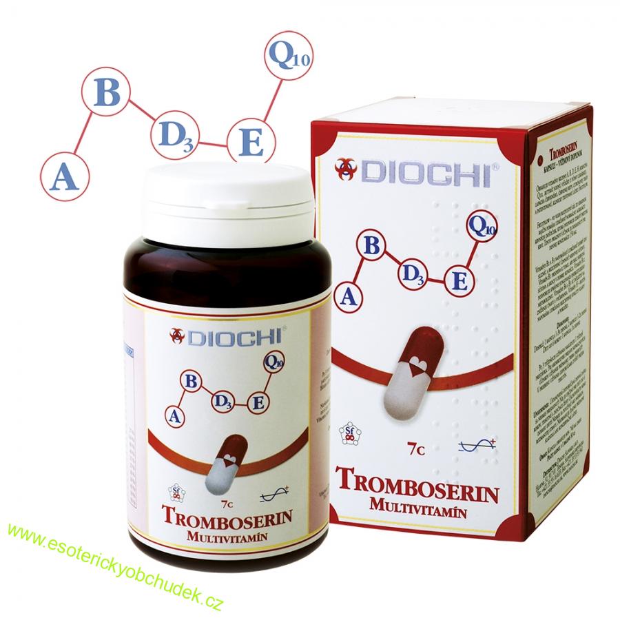 Tromboserin multivitamín kapsle - srážlivost krve, regenerace organismu, imunita, multivitamín, hladina cukru
