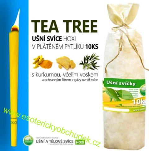 UŠNÍ svíce HOXI v plátěném pytlíku 10 ks - TEA TREA