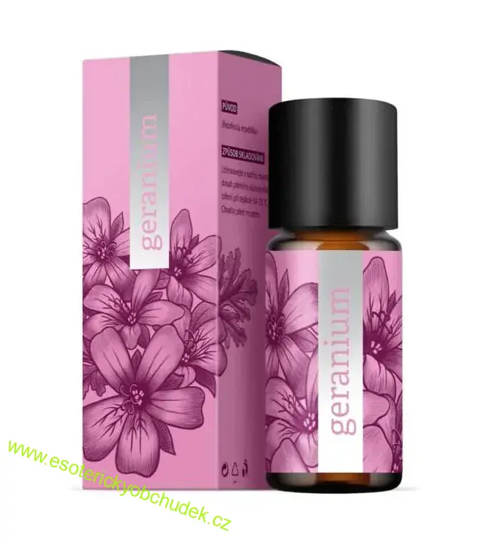 ESENCE GERANIUM 10 ml - klidná mysl, stres, spánek, repelent