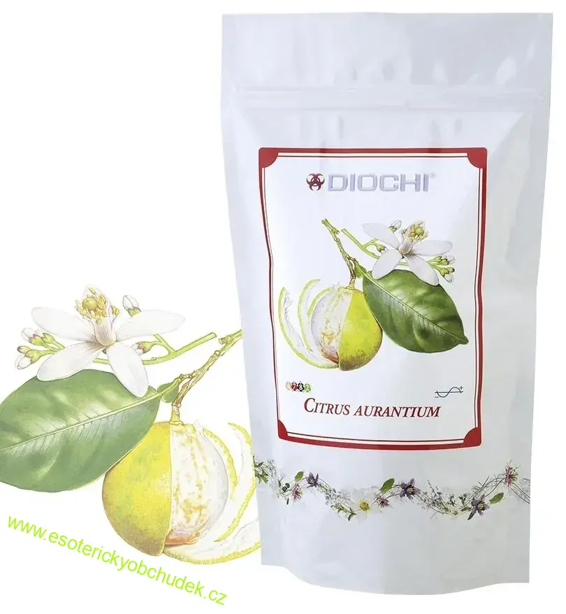CITRUS AURANTIUM 100 g - čaj DIOCHI - uklidnění a relaxace, metabolismus tuků, podporuje normální trávení a chuť k jídlu