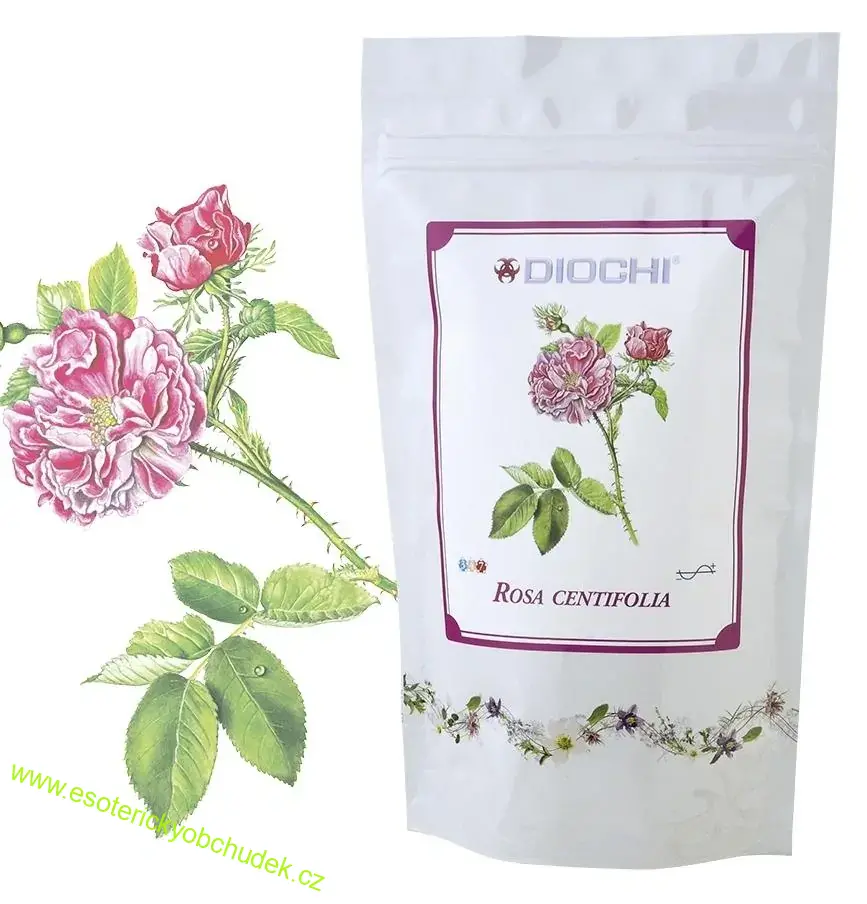 ROSA CENTIFOLIA - Růže stolistá 60 g - čaj DIOCHI - zlepšuje potíže trávicího ústrojí a pozitivně působí na duševní rovnováhu, klid a spánek