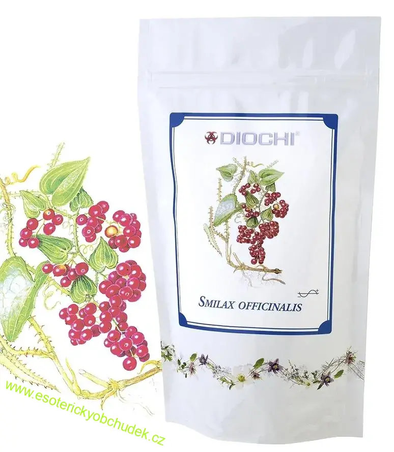 SMILAX OFFICINALIS 150 g - čaj DIOCHI - posiluje funkci ledvin, močového měchýře a prostaty, vylučování odpadních solí, zklidňuje zažívání a přináší pocit klidu a spokojenosti