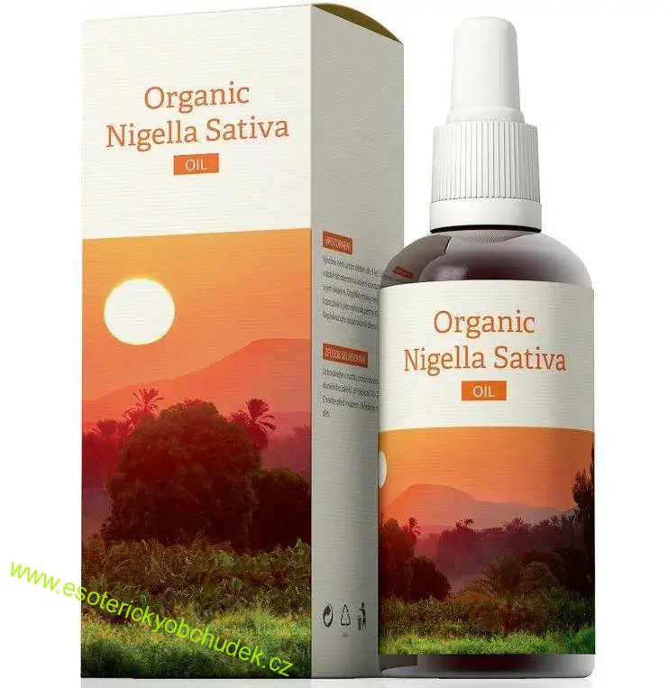 ORGANIC NIGELLA SATIVA - ČERNUCHA SETÁ OLEJ 100 ml -správné trávení a dýchání, doplňuje sily, reguluje toky energií v organismu, optimálnímu řízení procesů v těle a další