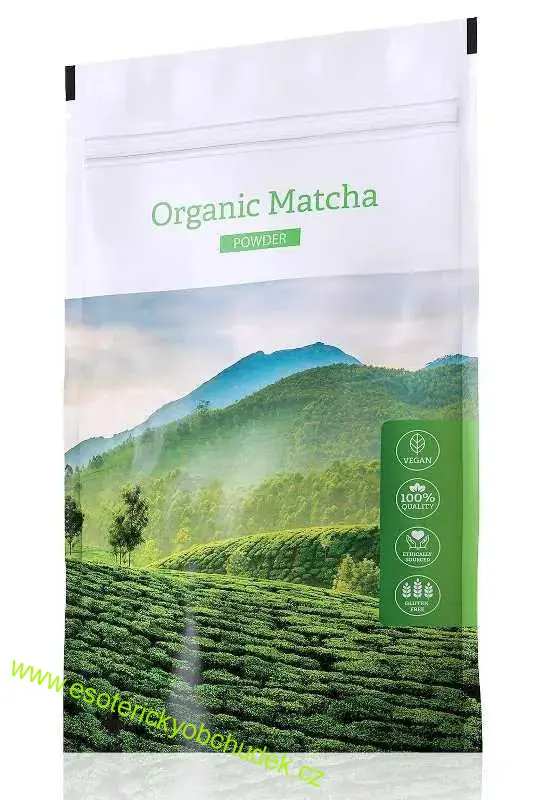ORGANIC MATCHA POWDER 50 g - vyšší duševní jasnost a energie, zlepšuje paměť i náladu, fyzické a psychické povzbuzení, metabolismus tuků a cholesterolu