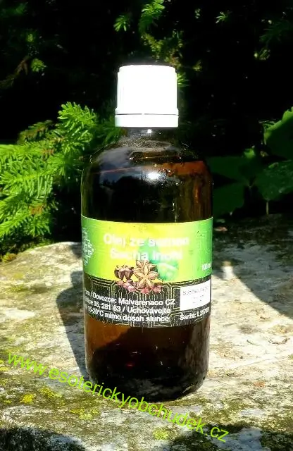 Olej SACHA INCHI 100 ml - obsahuje až 90 % omega-3, 6 a 9 mastných kyselin, vstřebatelnost až 96 %, jod a vitaminy A a E.