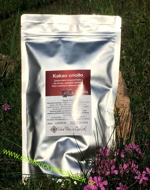 RITUÁLNÍ KAKAO CRIOLLO - Señor Felipe 250 g - ručně vyrobená čokoláda - kousky - z kakaové hmoty odrůdy Criollo (Peru)
