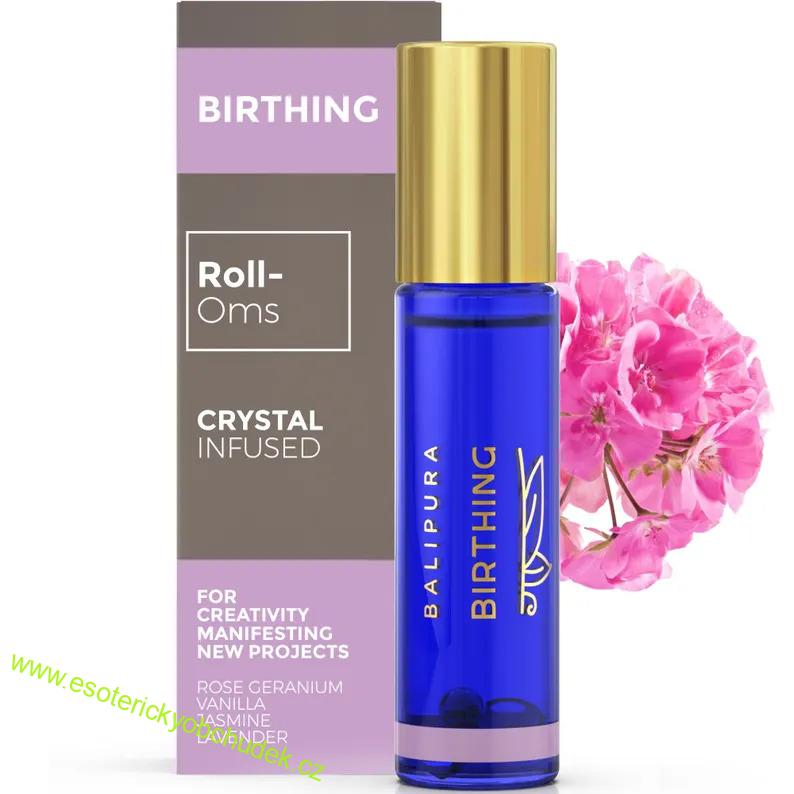 Přírodní aroma roll-on Balipura ZNOVUZROZENÍ / BIRTHING - podpora při životních změnách, ukončení starého, nové začátky, transformace