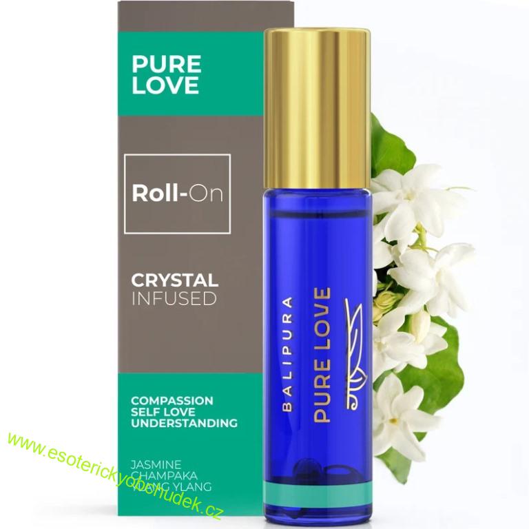 Přírodní aroma roll-on Balipura ČISTÁ LÁSKA / PURE LOVE - srdeční centrum, emocionální uzdravení, hojení ran, sebeláska, soucit