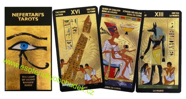 ZLATÝ TAROT NEFERTARI - Nefertari’s Tarot (golden) - cena do vyprodání zásob