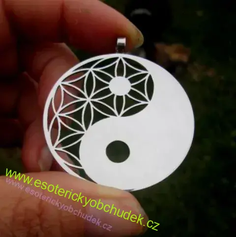 Přívěsek MONÁDA - JING a JANG  - nerez ocel 4,5 cm