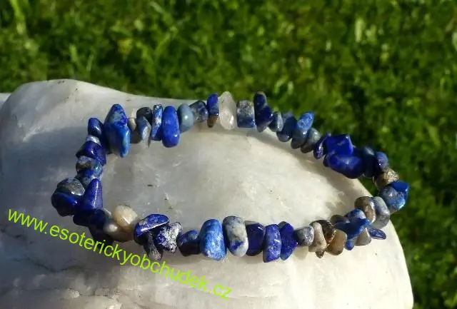 Náramek - LAPIS LAZULI sekaný