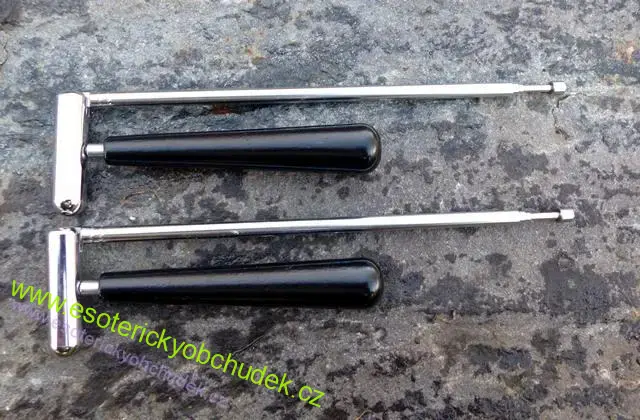 L dráty PROFI - teleskopické virgule s otočnou dřevěnou rukojetí 