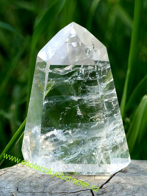 KŘIŠŤÁL - krystal dobrušovaný (špice leštěná) 8,3 cm - 229 g
