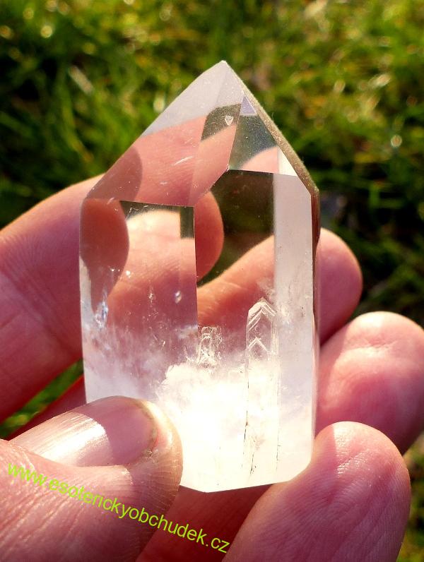 KŘIŠŤÁL - krystal dobrušovaný (špice leštěná) 4,7 cm