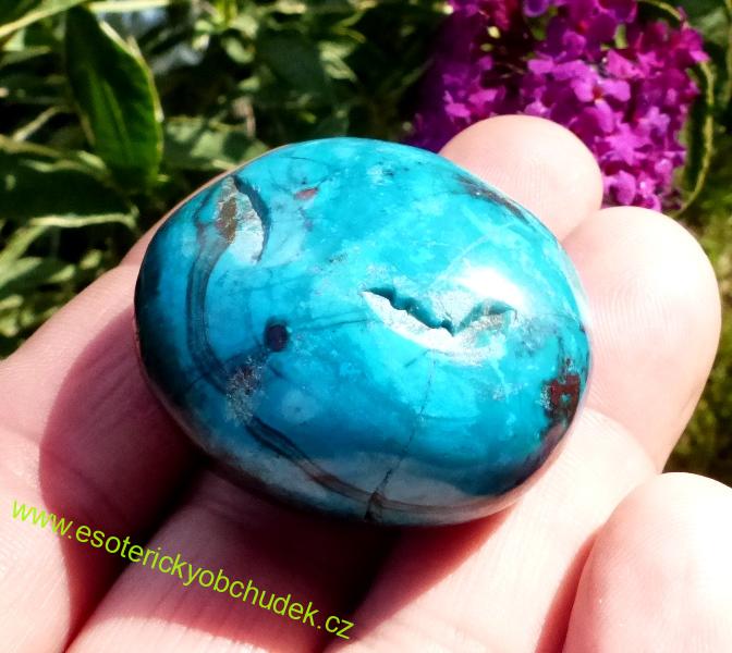 Chryzokol valounek - 3,9 cm - skladem 1 ks
