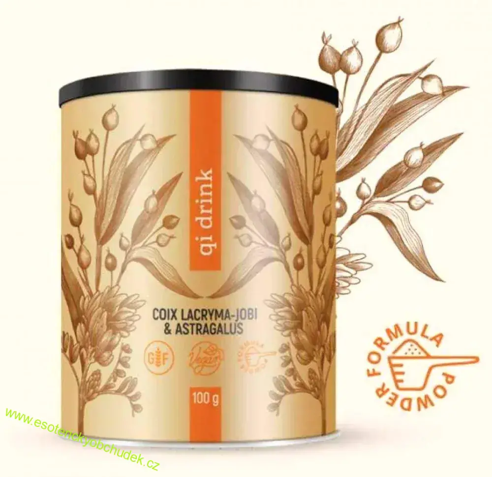 QI DRINK 100G - bezlepkový horký nápoj - ranní start, odolnost, ůnava, obranyschopnost