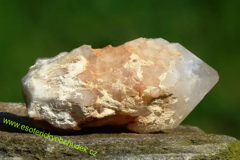 KŘIŠŤÁL - dračí krystal (Skeletový elestiální krystal - svíčka) 9,5 cm