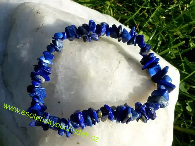 Náramek - LAPIS LAZULI sekaný - extra kvalita