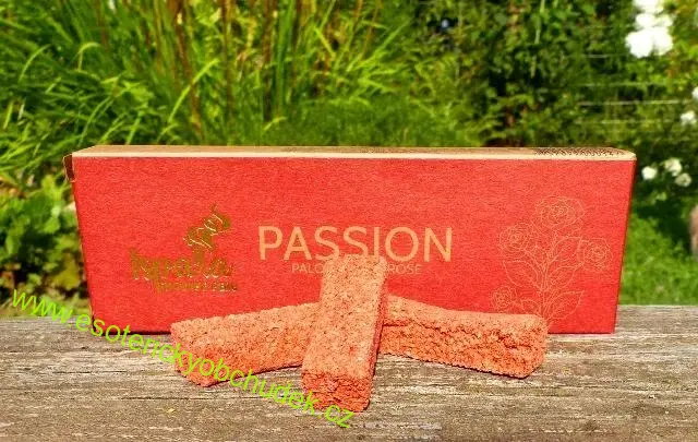 PALO SANTO a RŮŽE - VÁŠEŇ - vonné tablety ISPALLA z PERU - Láska, vášeň, smyslnost, romantika