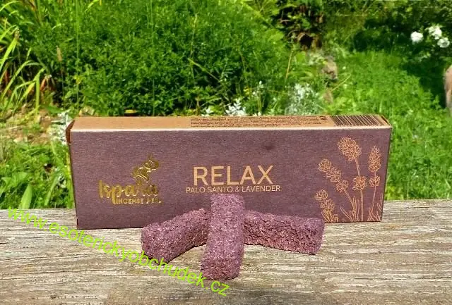 PALO SANTO a LEVANDULE - RELAX - vonné tablety ISPALLA z PERU - uvolnění, zklidnění mysli i emocí, odpočinek