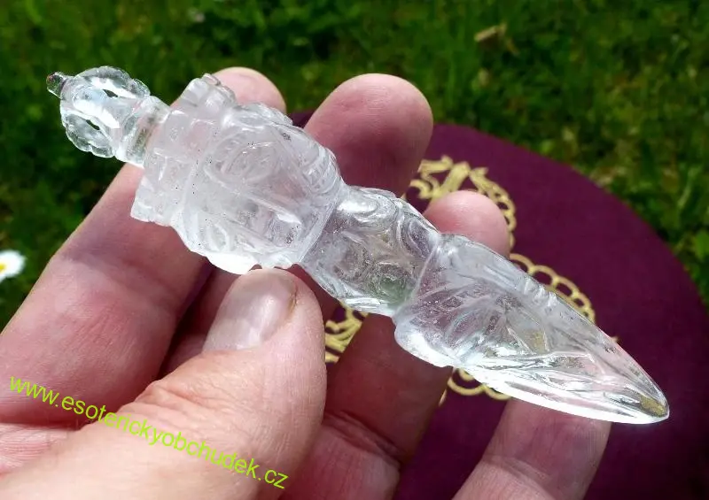Phurba - křišťál 11,4 cm