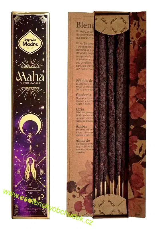 Přírodní vonné tyčinky Maha Masala - Sagrada Madre -