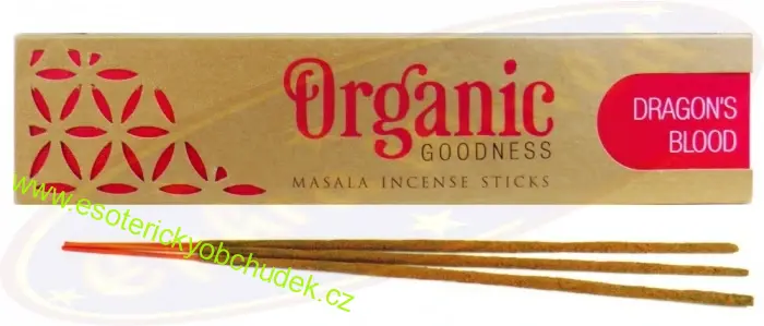Přírodní vonné tyčinky Song of India - Organic masala DRAGONS BLOOD - DRAČÍ KREV