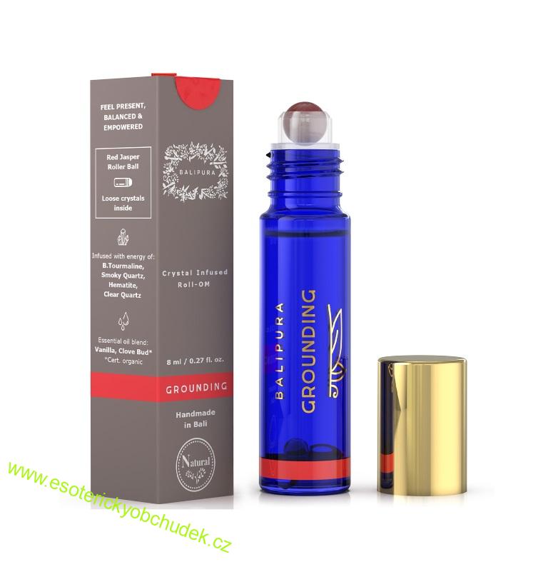 Energetický aroma roll-on Balipura UZEMĚNÍ / GROUNDING - energie, stabilita, klidná přítomnost, důvěra, kořenová čakra, spojení s Matkou Zemí