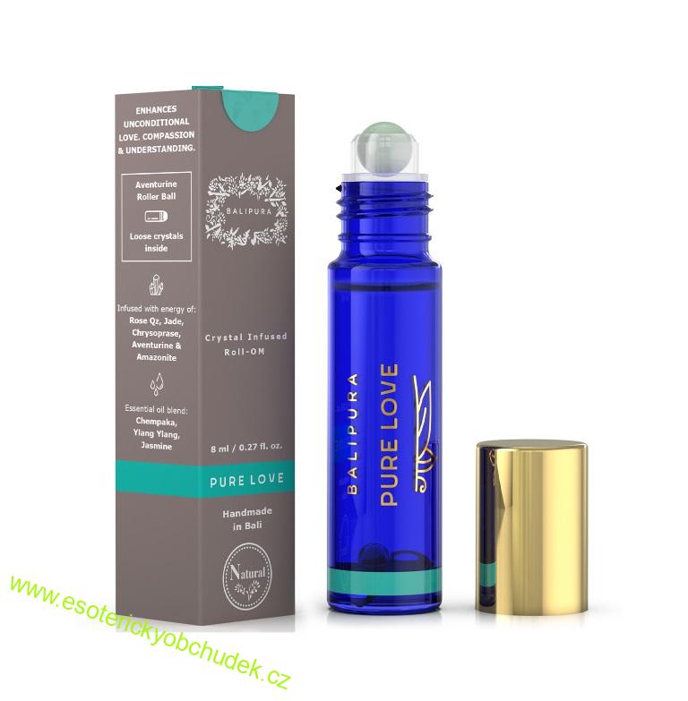 Přírodní aroma roll-on Balipura ČISTÁ LÁSKA / PURE LOVE - srdeční centrum, emocionální uzdravení, hojení ran, sebeláska, soucit