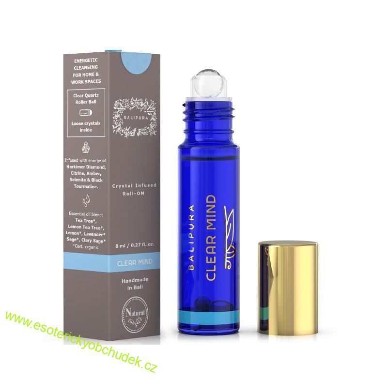 Přírodní aroma roll-on Balipura ČISTÁ MYSL / CLEAR MIND - zklidnění, soustředěná pozornost, duševní jasnost