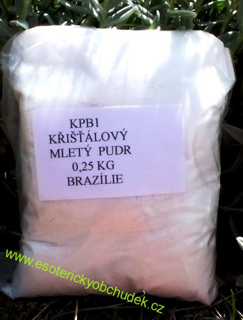 Křišťál - jemný prášek - pudr 0,25 kg