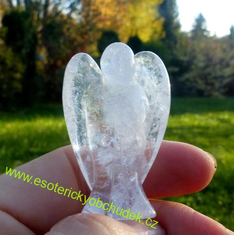Anděl - křišťál - 5 cm