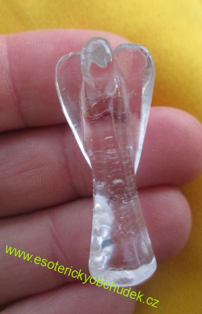 Anděl - křišťál - 3 cm