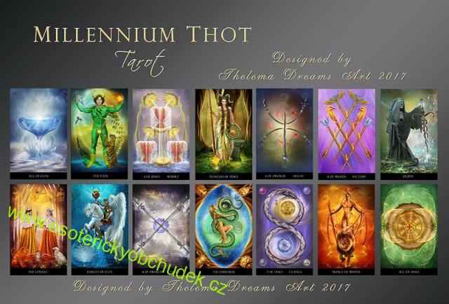 Millennium Thot Tarot / Thothův tarot Milénium - Renata Lechner