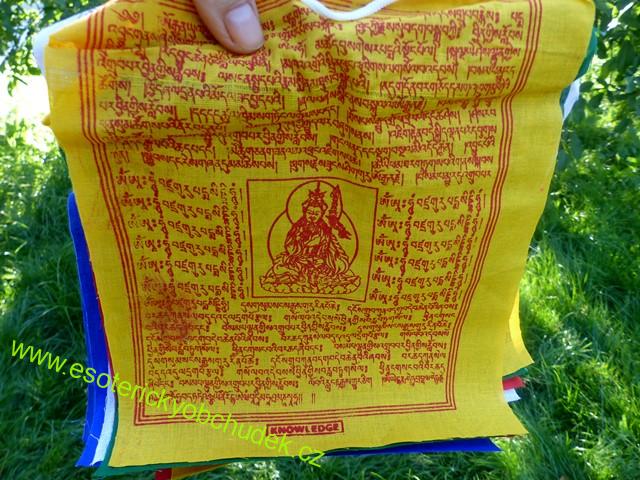 Tibetské modlitební praporky/ Lungty - 25 ks praporků vel. 20 x 24
