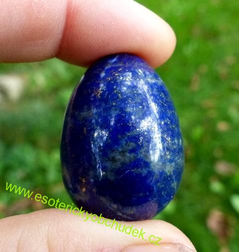 LAPIS LAZULI - vajíčko 3,5 cm ručně broušené - cena do vyprodání zásob (skladem 1 ks)