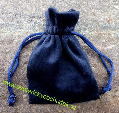 Sáček 7,5 x 10 cm sametový menší - modrý