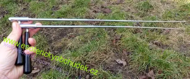 L dráty PROFI - teleskopické virgule s otočnou dřevěnou rukojetí 