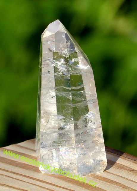 KŘIŠŤÁL - krystal dobrušovaný (špice leštěná) 8,3 cm - 229 g