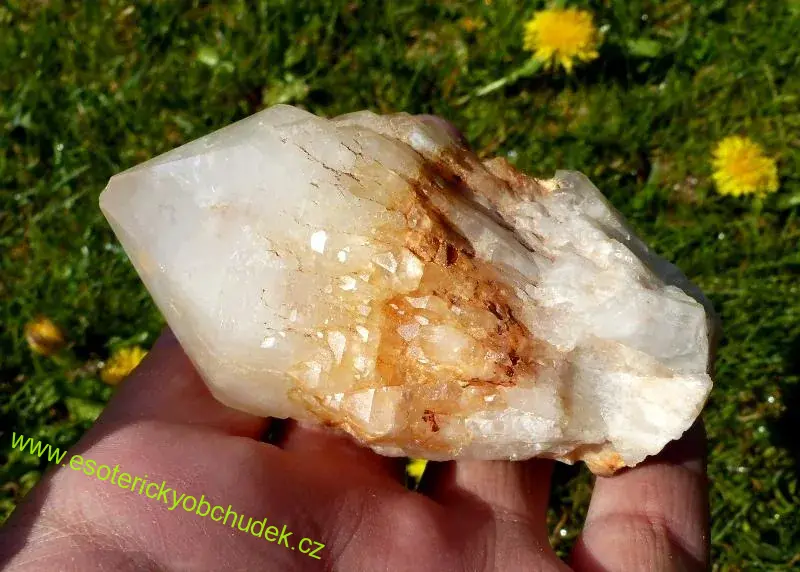 KŘIŠŤÁL - dračí krystal (Skeletový elestiální krystal - svíčka) 9,5 cm
