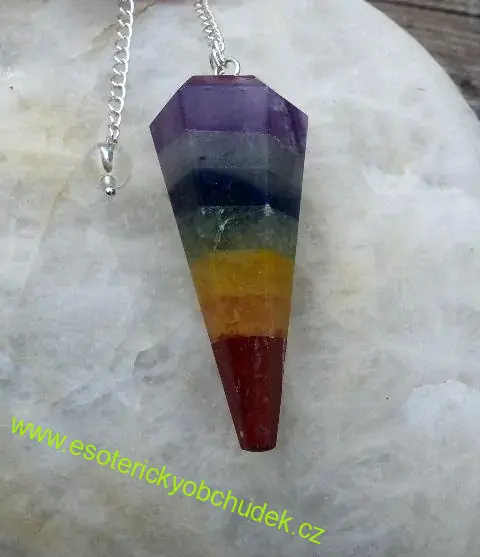 Siderické kyvadlo jehlan čakrové