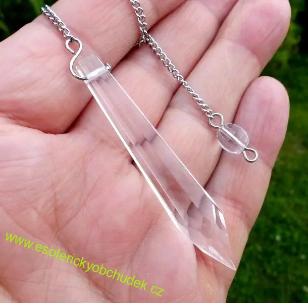 Kyvadlo - kvalitní křišťálové sklo 7,5 cm