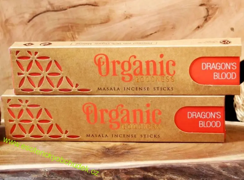 Přírodní vonné tyčinky Song of India - Organic masala DRAGONS BLOOD - DRAČÍ KREV